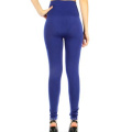 Ladies Seamless High Waist Zipper Fleece Leggings